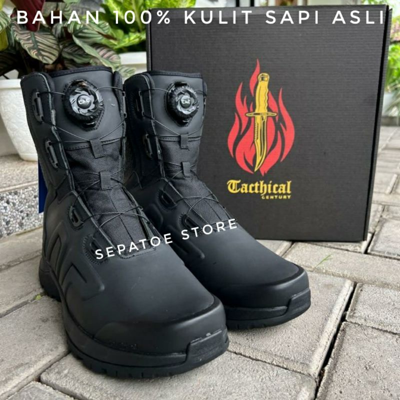 SEPATU PDL TNI POLRI TALI PUTAR TACTICAL CENTURY KULIT ASLI SEPATU PDL TALI PUTAR TACTICAL