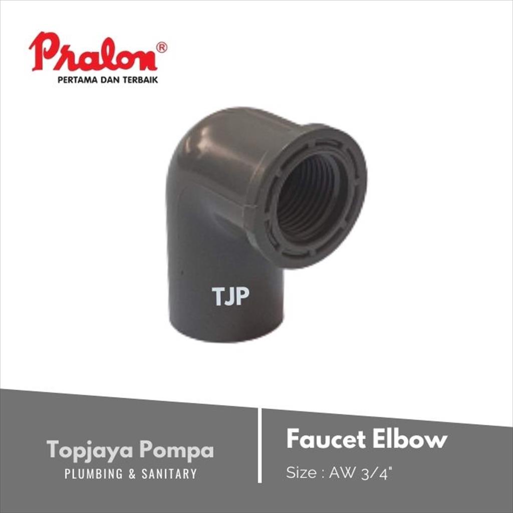 FAUCET ELBOW PVC AW PRALON 3/4&quot;