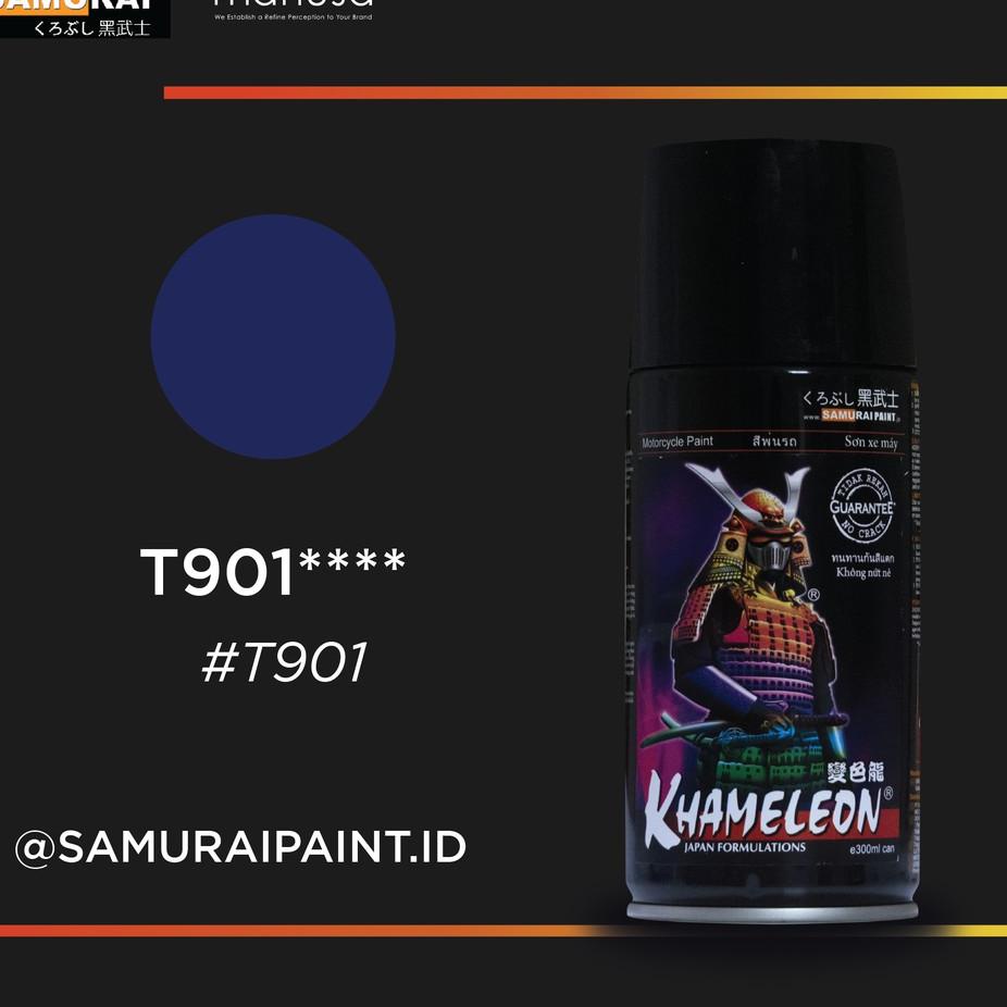 NEW | KJ5|Samurai Paint Khameleon Navy Blue T901 Bunglon Biru Navy T901 Cat Aerosol Kualitas Kompres