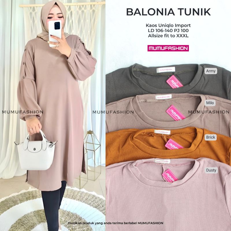 Tunik Rajut Import Tebal Premium Balonia Tunik best seller kekinian jumbo by Mumufashion solo