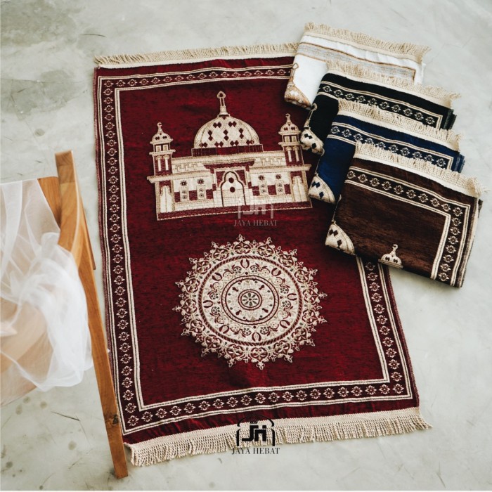 Sajadah SAJADAH TURKEY TURKI DEWASA PREMIUM KUALITAS EXPORT DELIMA - Merah(R8M0) Sajadah Wangi Turki