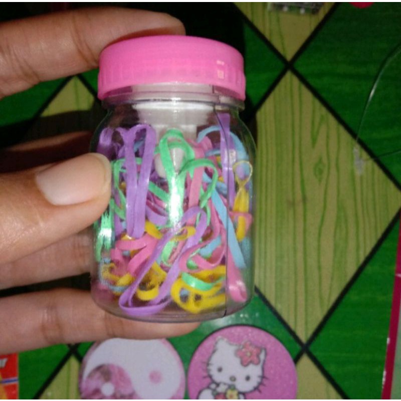 Karet jepang dot mini/kunciran karet rambut