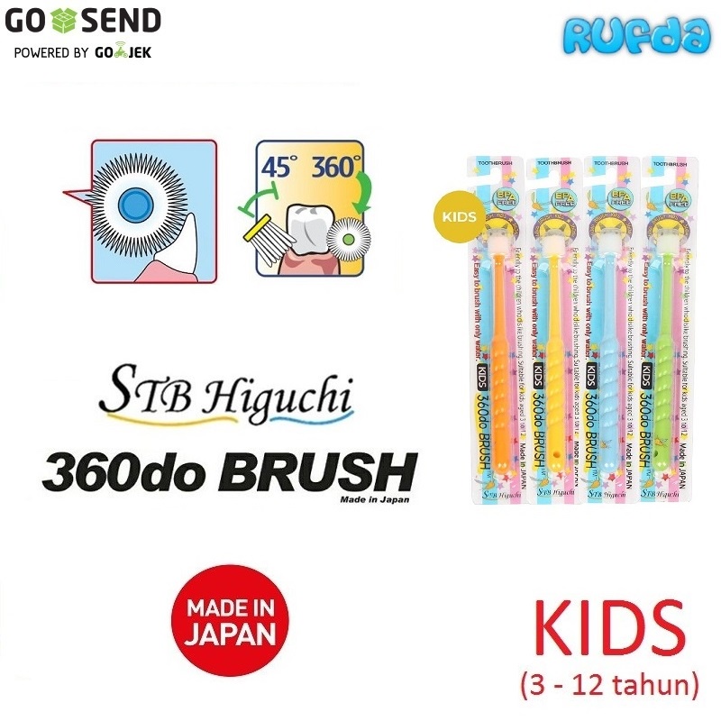 360do Brush KIDS Sikat Gigi Bayi Anak 360 Derajat 3-12 Tahun