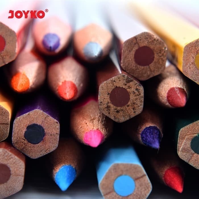 Color Pencil / Pensil Warna Joyko CP-24PB / 24 Warna / Panjang