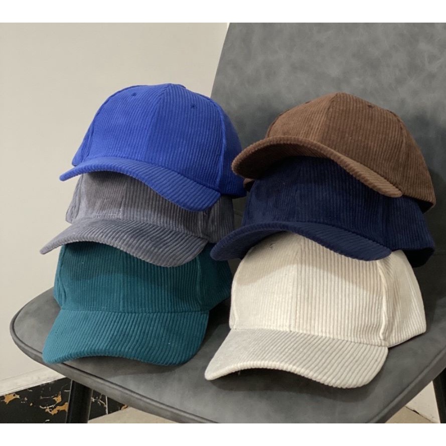 Topi Baseball Cap Import Unisex Topi CORDUROY TP20