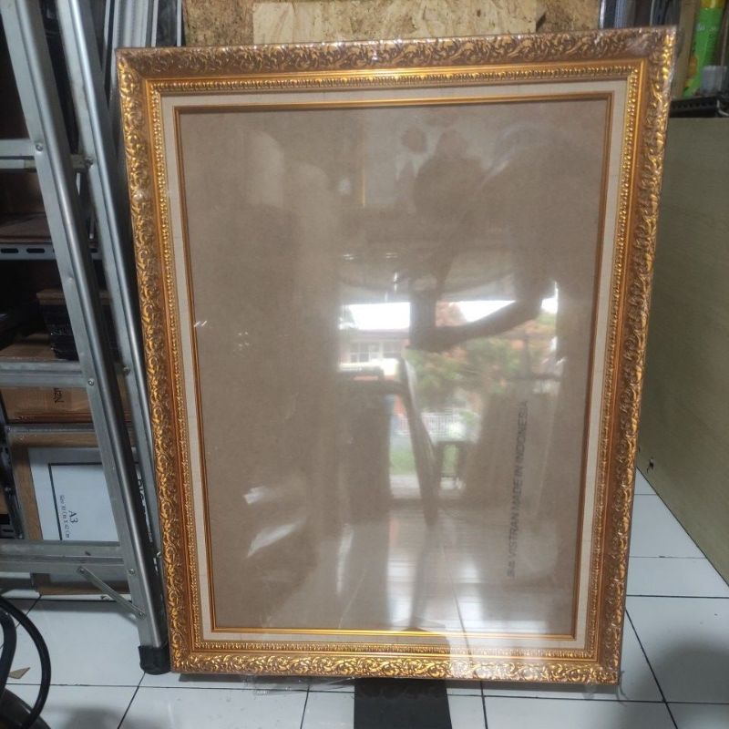 frama bingkai figura foto 24r 24rs 60x80 cm 60x90 cm gold mewah ukir bali besar