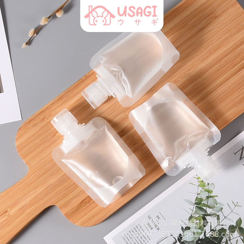 USAGI OFFICIAL - Liquid Travel Plastic Pouch 1 Pcs - 30ml / 50ml / 100ml Botol Refill Tempat Sabun C