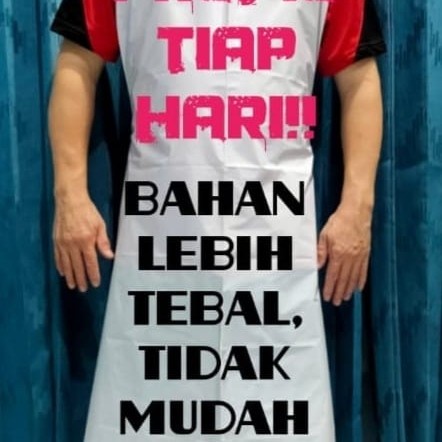 Celemek Plastik Apron White (Celemek) Apron Medis Apron Disposible Disposable