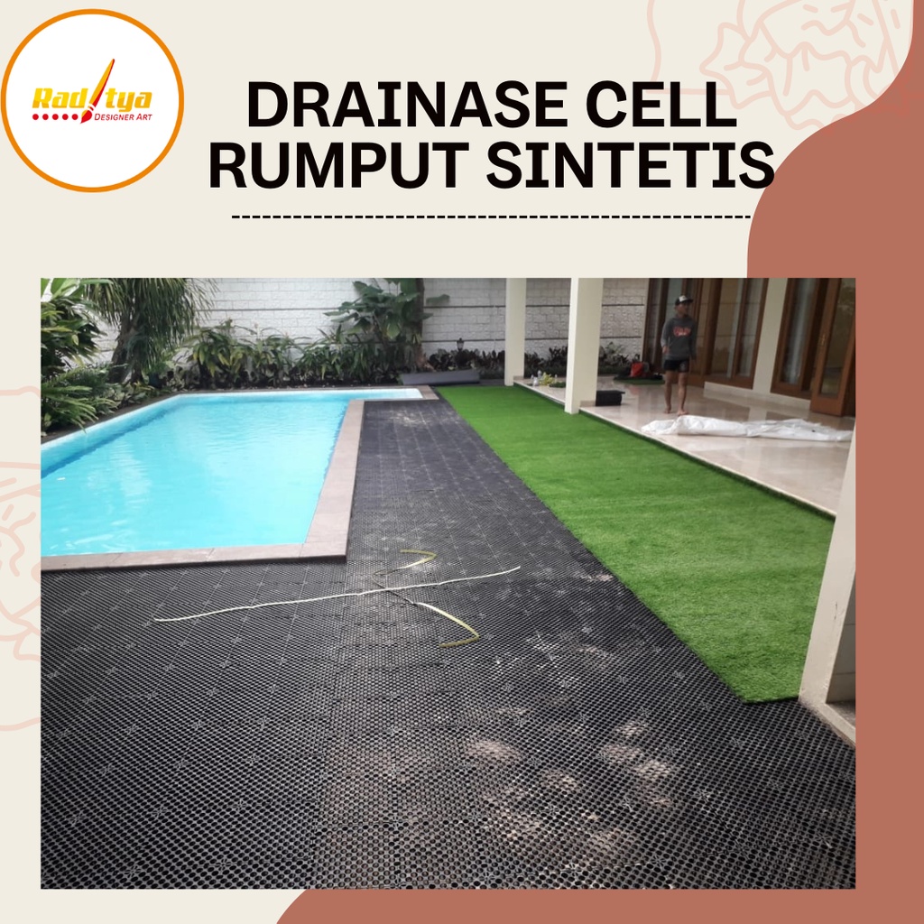 Drainase Cell Rumput Sintetis Ukuran 25 x 25