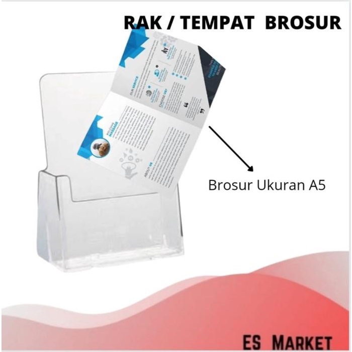 

Tempat Flyer Akrilik A5 / Tempat Brosur Akrilik A5 / Brosur Akrilik