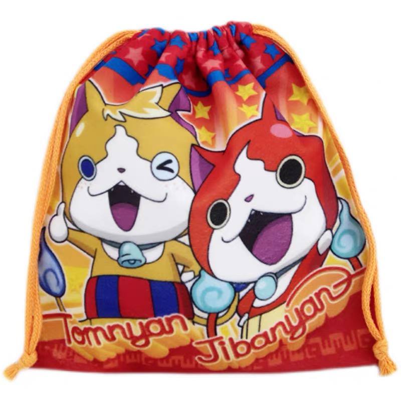 [READY STOCK] Komik Yo Kai Watch drawstring bag 2 sisi / Tas Tarik Tali Serut Multifungsi untuk paka