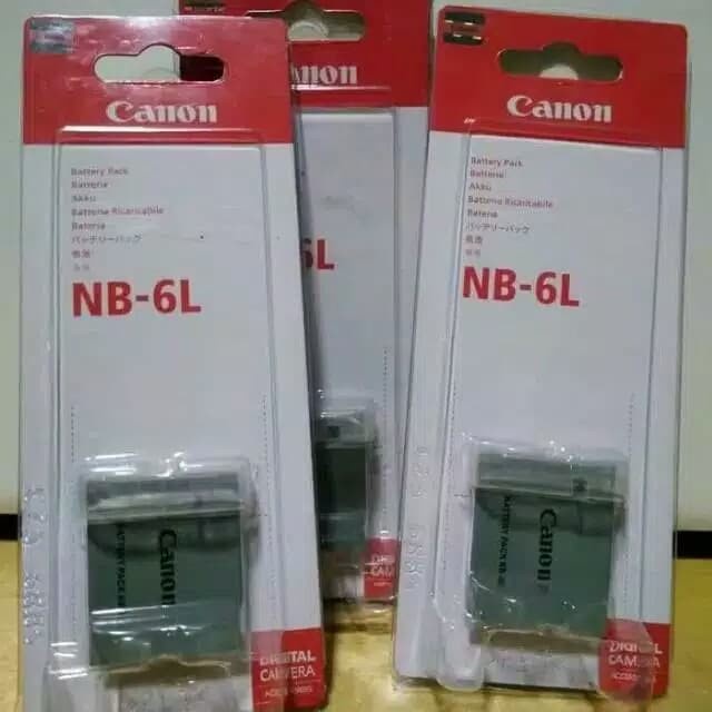 BATTERY CANON NB-6L 6LH POWERSHOT SX500 SX170 SX510 BATERAI NB6L NEW ORIGINAL BEST QUALITY