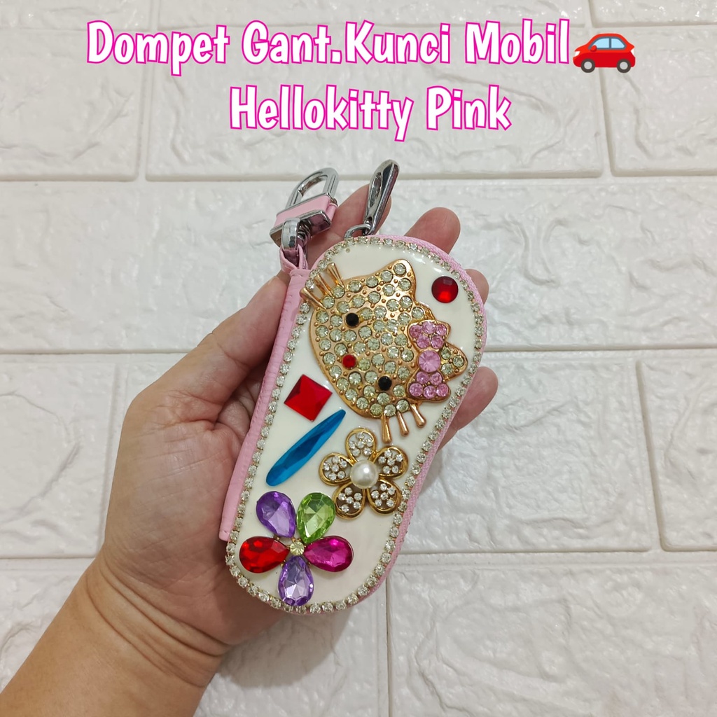 Aksesoris Mobil Dompet Kunci Mobil Import Hellokitty Blink - Blink Pink