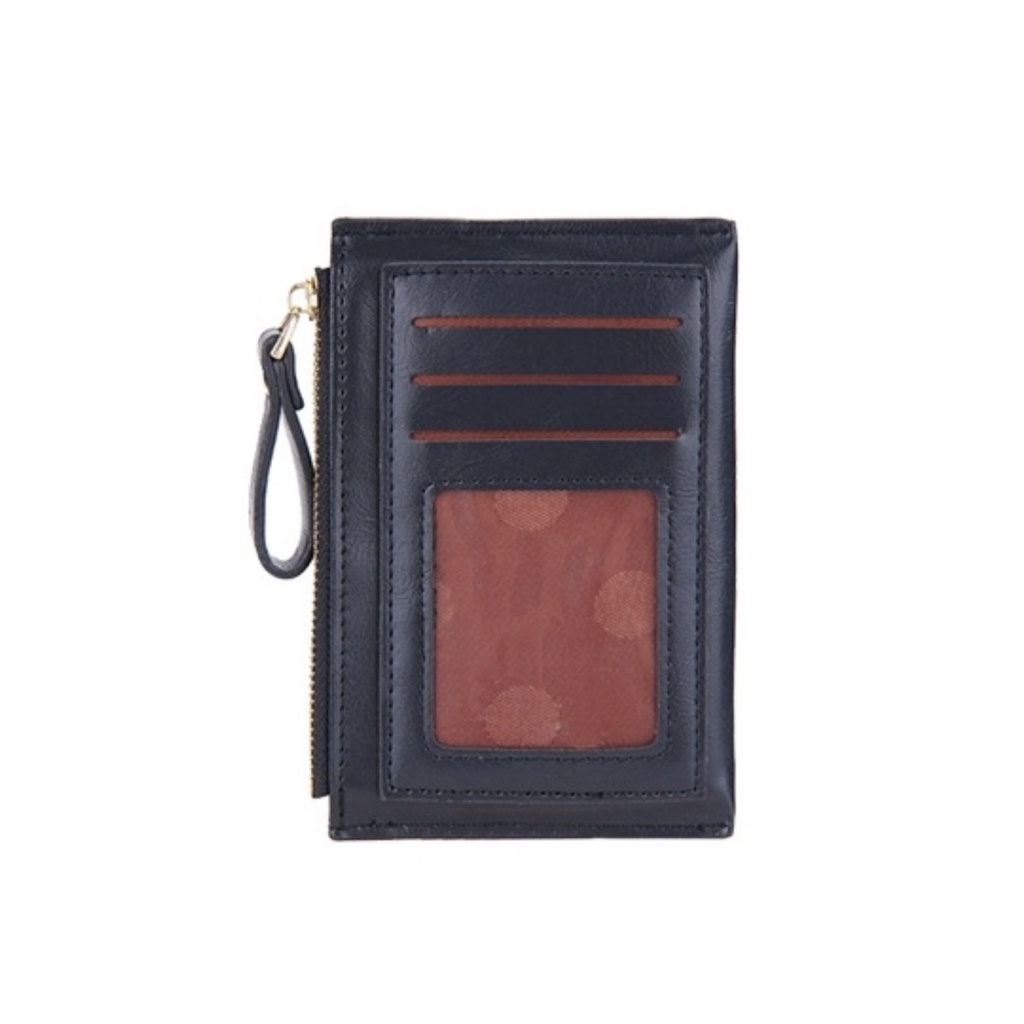 DOMPET WANITA BAELLERRY ORIGINAL KULIT HITAM MASSINI WA642B5 SLOT KARTU RESLETING UANG KOIN KECIL IMPORT REMAJA KEKINIAN SIMPLE KOREA BRANDED BATAM PREMIUM