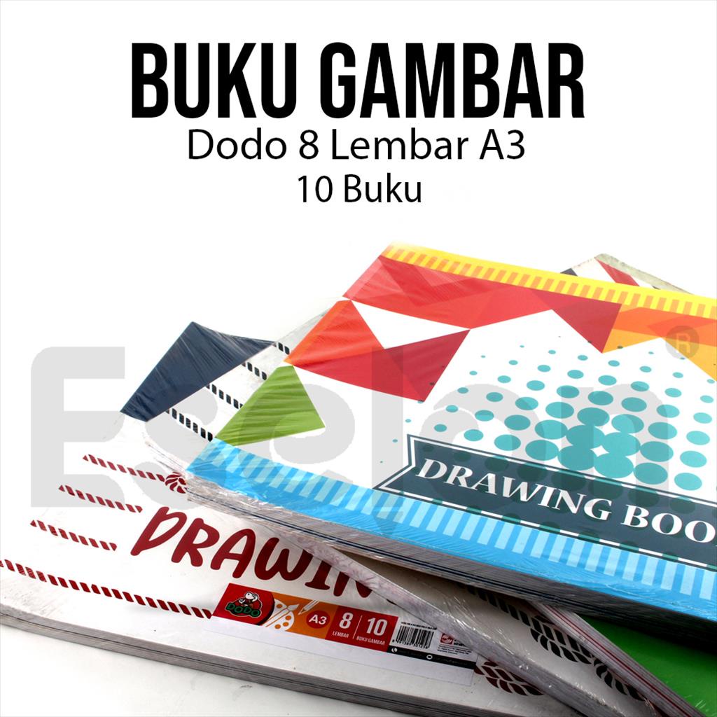 DODO Buku Gambar Drawing Book A3 8 Lembar (1 Pack isi 10 buku)