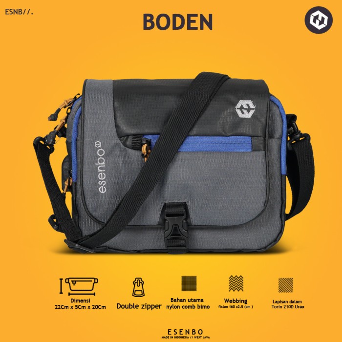 PROMO Tas Selempang Pria ESENBO BODEN - Tas Selempang Casual Kotak ESENBO E8L0