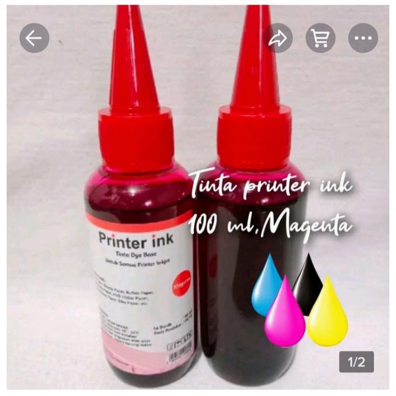 tinta Epson.Canon Refill for printer inkjet toner dye base.tinta univesal 100 ml