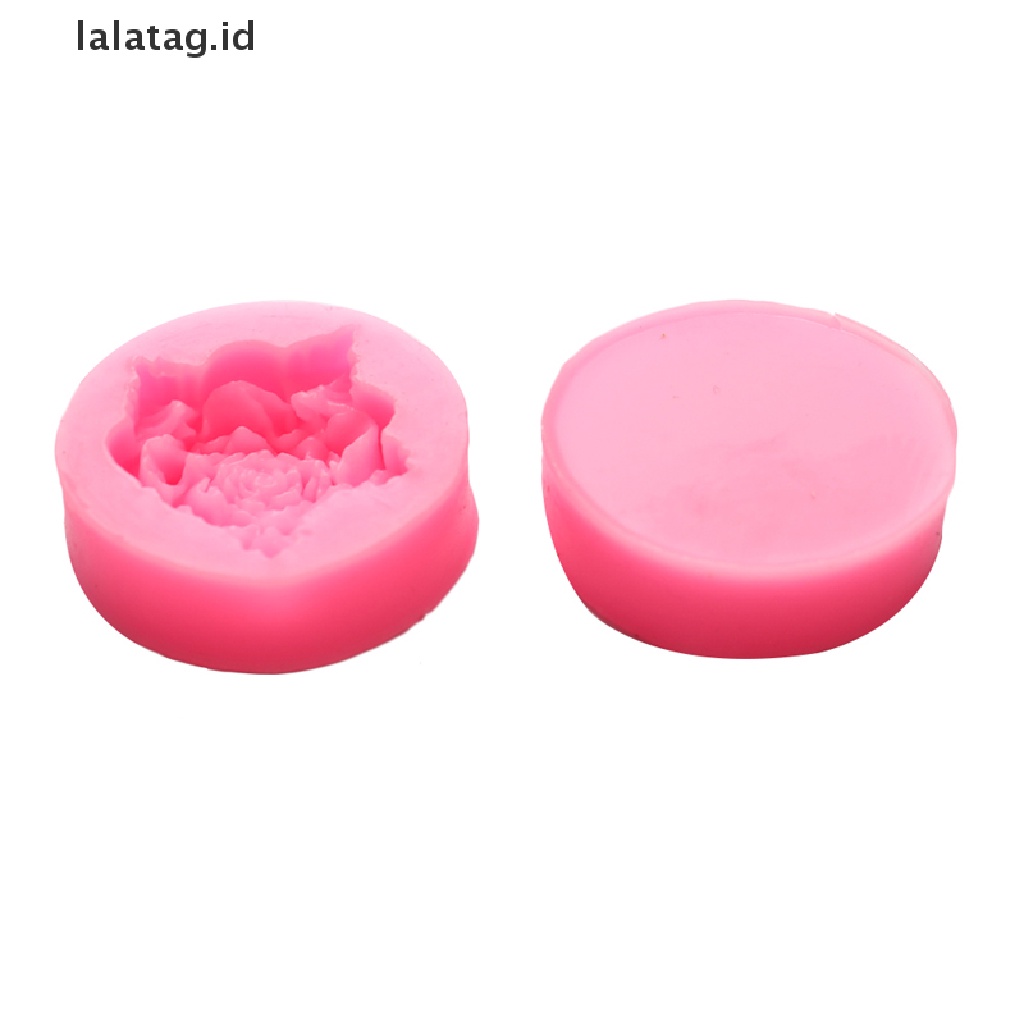 [lalatag] Bloom Rose Silikon Kue 3D Bunga Fondant Cetakan Cupcake Permen Coklat Dekor [ID]