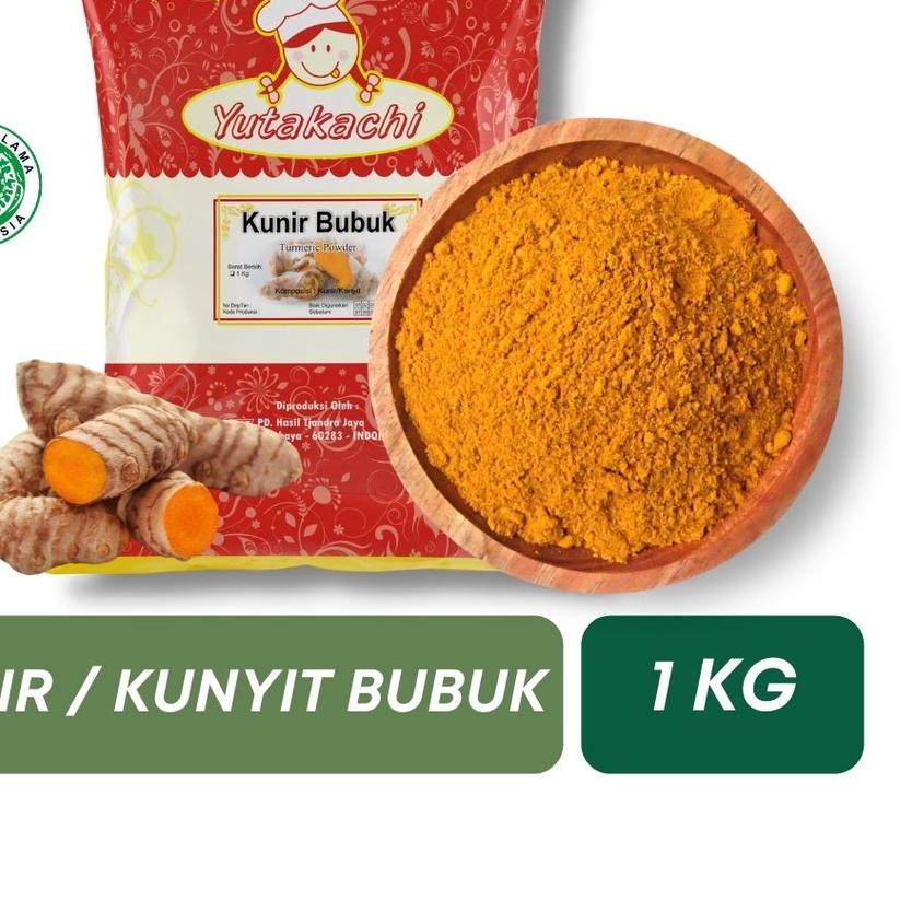 

COD✔️ ✔️Kunir/Kunyit Bubuk Super 1kg / Turmeric Powder / Bumbu Rempah Kunir Murni Yutakachi / Rempah Kiloan