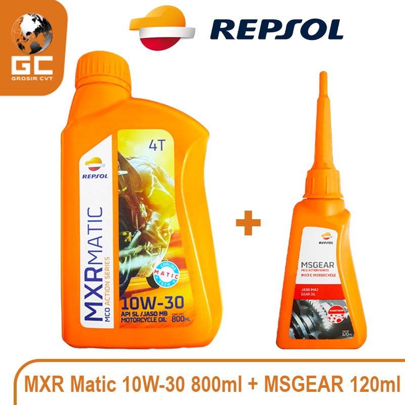 Repsol Oli Mesin MXR Matic 10W-30 API SL/JASO MB 800ml