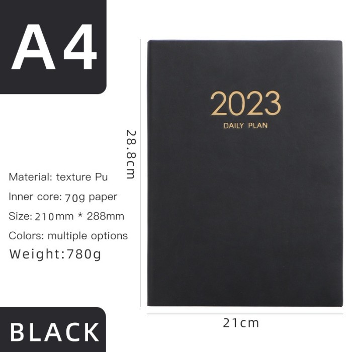 

:::::::] Ossayi 2023 Buku Agenda Jadwal Harian Mingguan Cover Kulit Ukuran A4 U