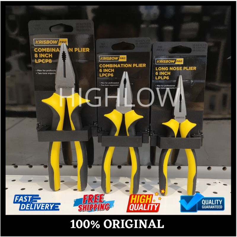 Krisbow Tang Kombinasi 6 dan 8 inch Profesional tang serbaguna