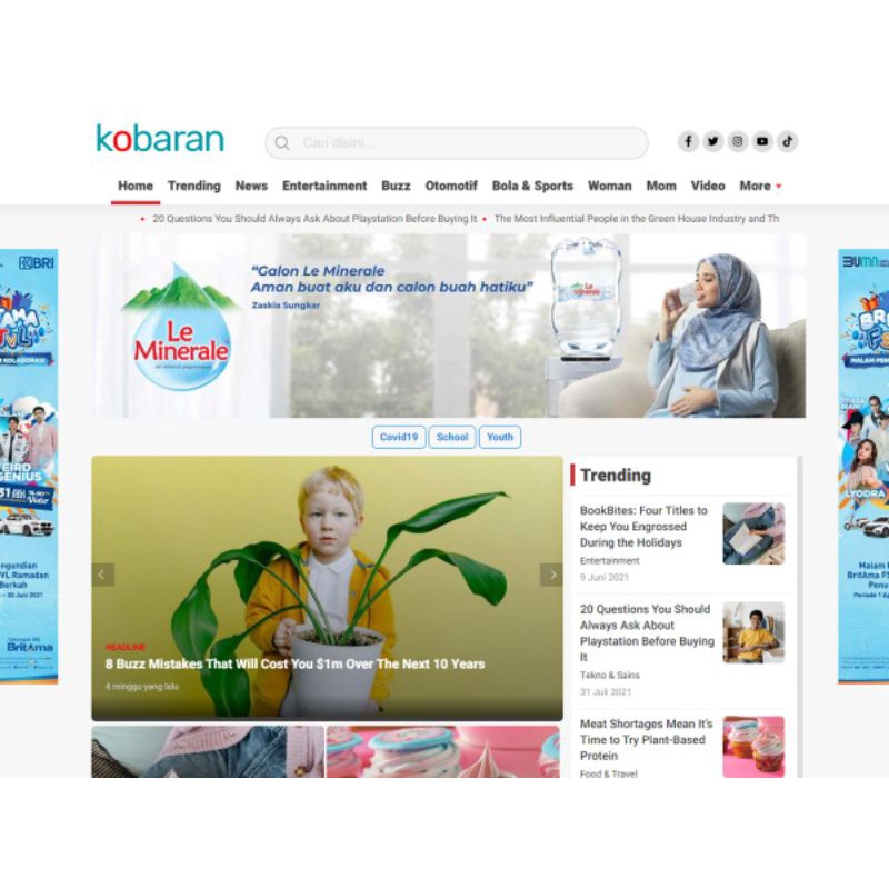 Ready Tema Kobaran News, Tema Portal Berita - Wordpress