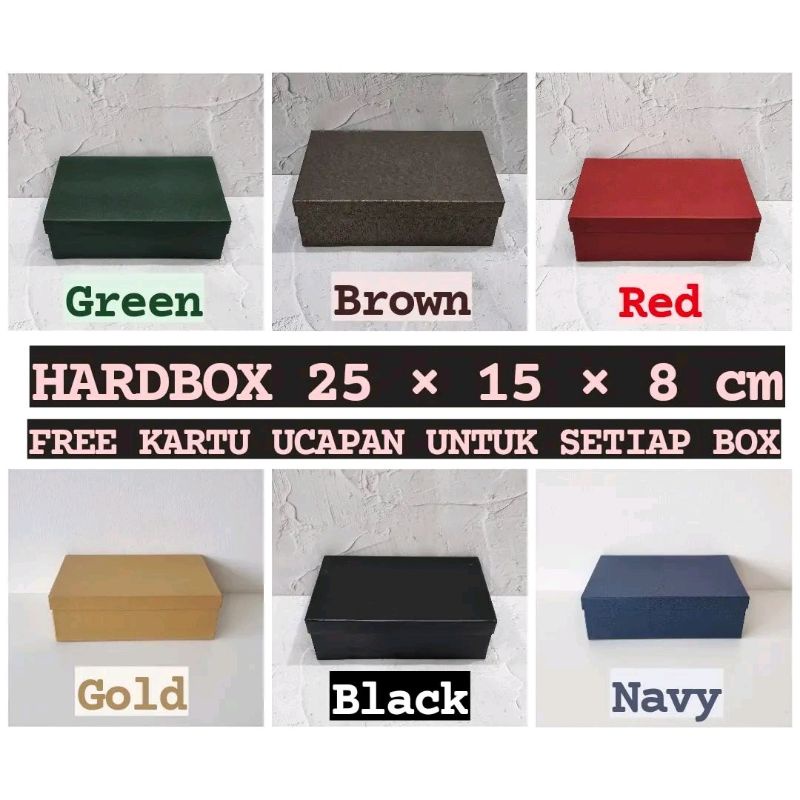 

HARDBOX 25x15x8 / GIFT BOX / BOX HAMPERS / BOX SOUVENIR / KOTAK KADO / KOTAK HADIAH