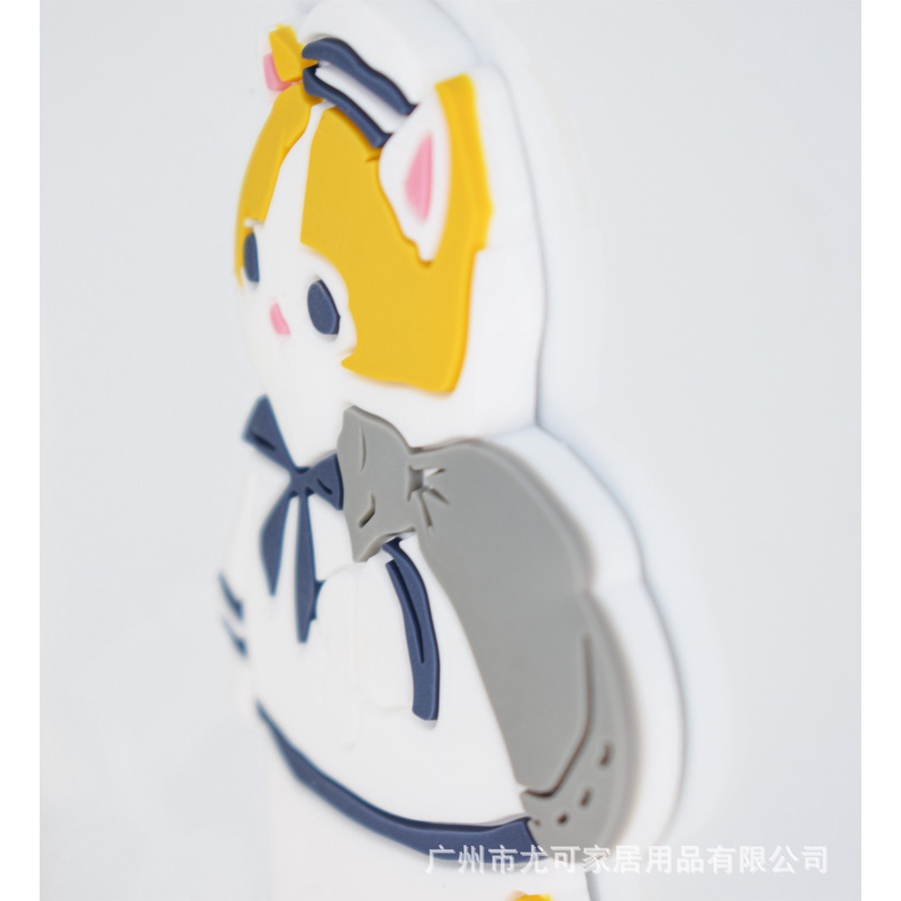 MCAT Gantungan Lucu Magnet Bentuk Kucing Berjalan Bentuk Dekorasi Kulkas Magnetic Fridge Hook Hanger Bentuk Motif Kucing Cat Cute Lucu Cantolan Perekat Besi Rak