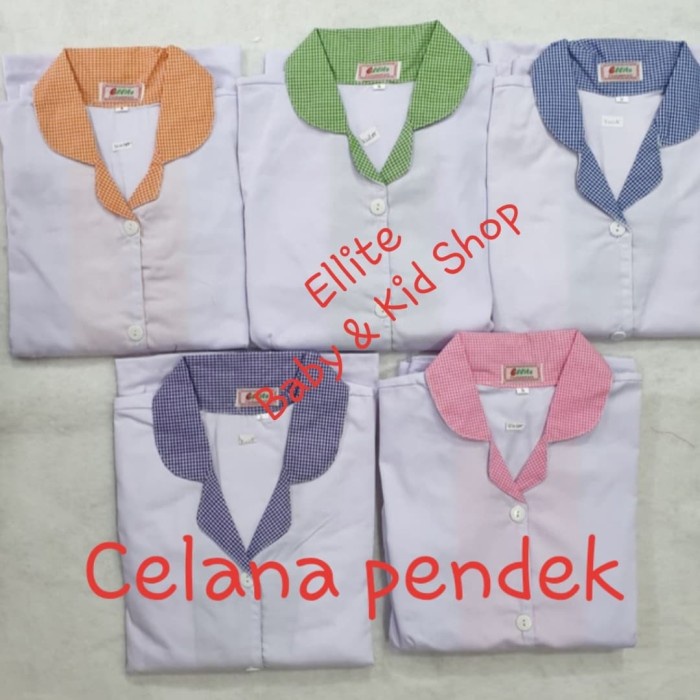 baju suster Baju Seragam Suster/Baby Sitter/Nanny Baju + Celana Pendek XXL - Hijau(D3L0) Baju Suster