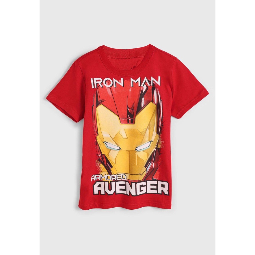 Kaos anak IRONMAN MERAH || Kaos anak superhero || kaos harian