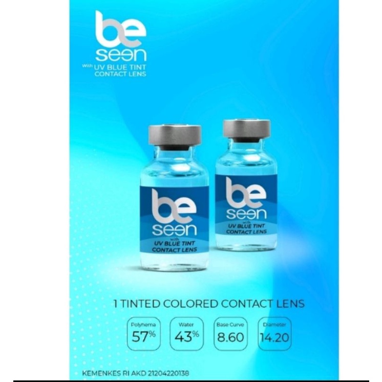 Jual Softlens Bening/clear/transparan be seen with uv blue tint soplens