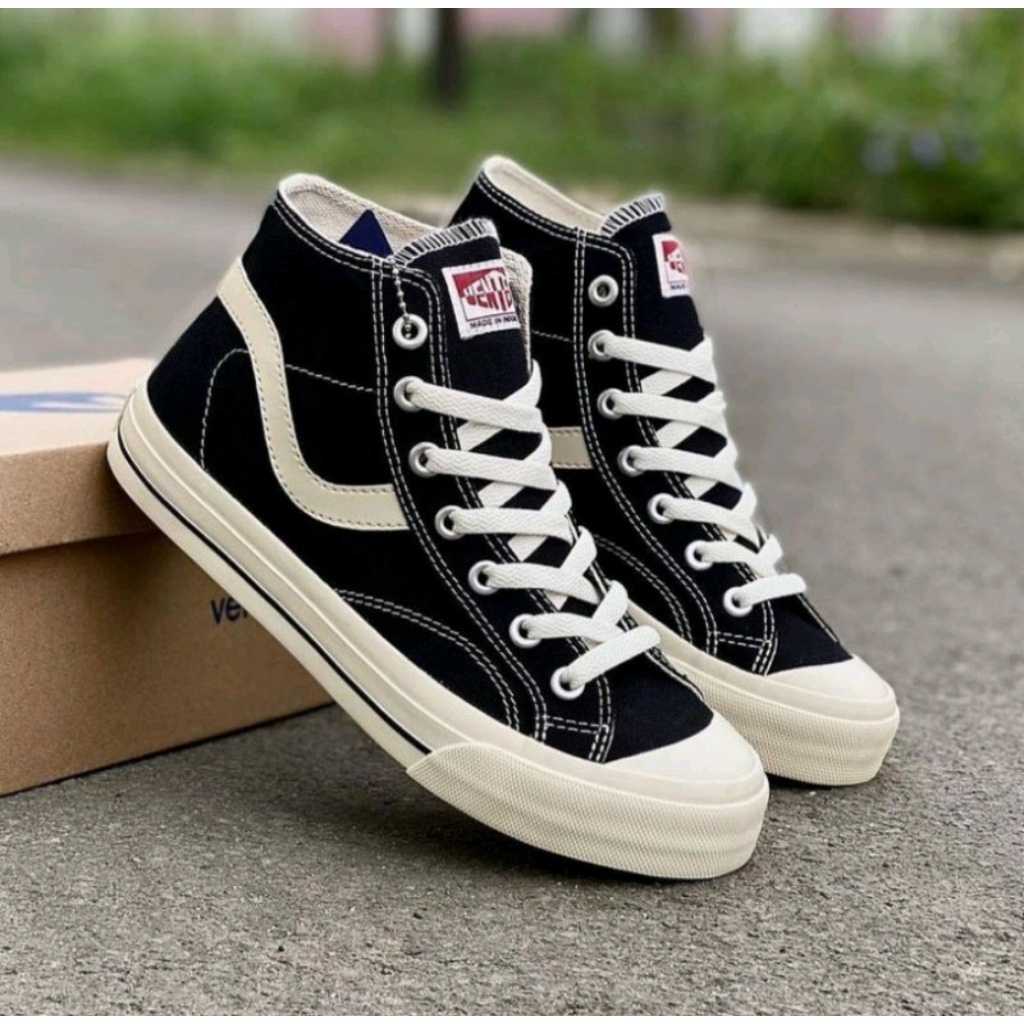 Ventela Public High Black Natural - Sepatu Ventela Ori 100% - Sepatu Pria dan Wanita