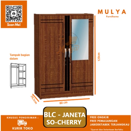 LEMARI PAKAIAN ANAK MINIMALIS 2 PINTU/