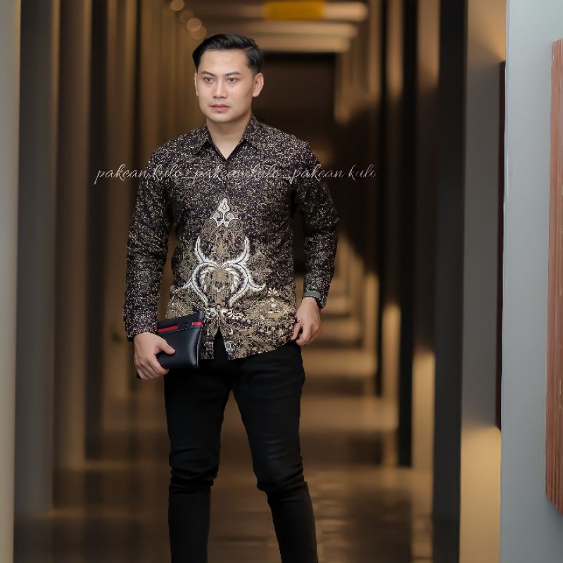 Batik Premium Pria Slimfit 032 Motif Lawasan ORI Berlabel Pakeankulo