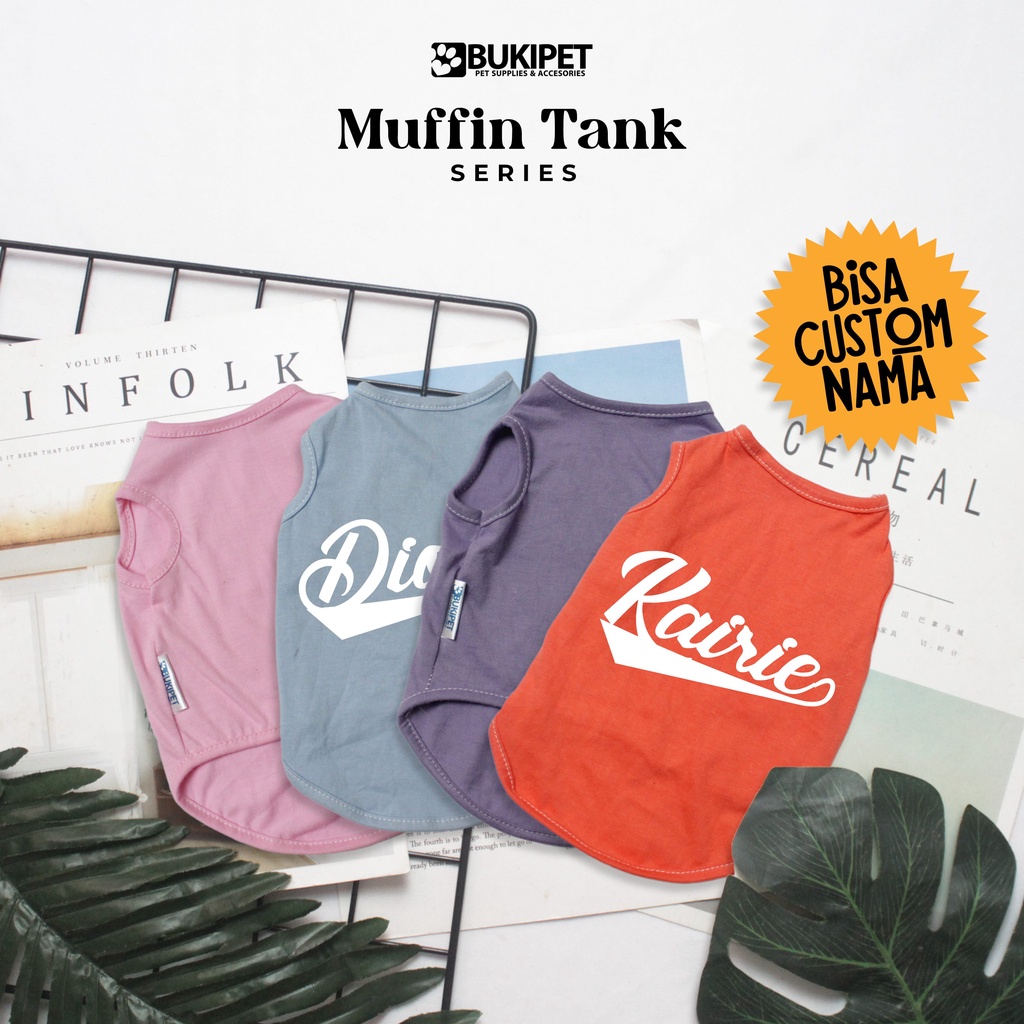 baju kucing anjing kelinci monyet lucu murah  aksesoris hewan kecil - MUFFIN TANK SERIES