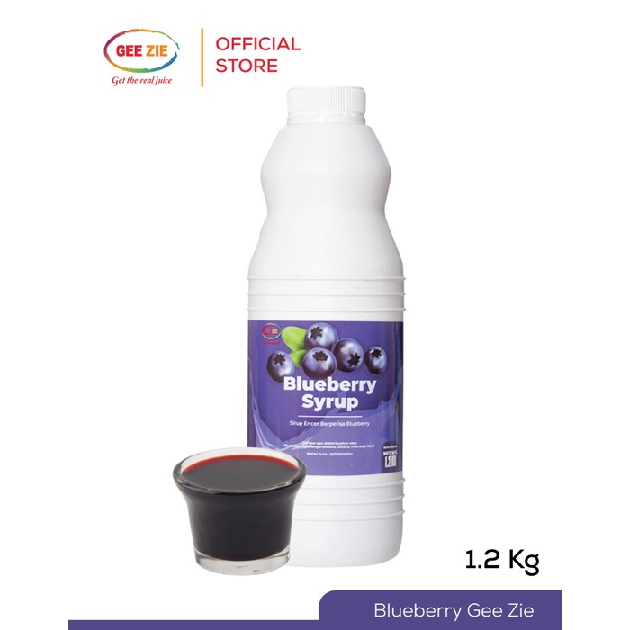 

SIRUP MINUMAN RASA BLUEBERRY GEE ZIE CONCENTRATE 1,2KG