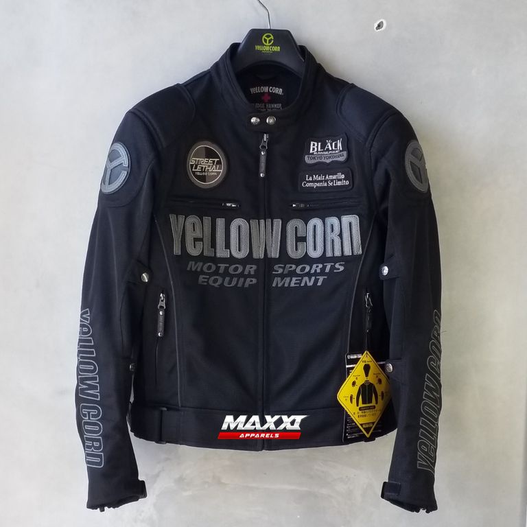 Jaket motor yellow corn - Black Running YB 1102 BB (60kg - 75kg)