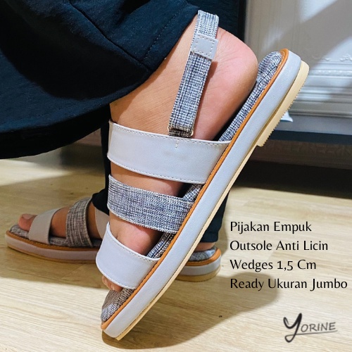 Flat Shoes Wedges Wanita Series Terbaru Size Jumbo Ready RONA SBM STORE