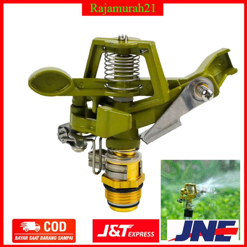 Taffware Rotate Sprinkler Spray Nozzle Air Irigasi Taman - Copper - OMHZNZCP