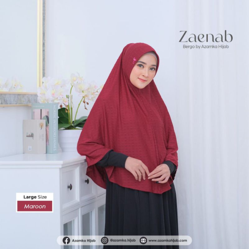 Azamka Bergo Zaenab Jersey Signature