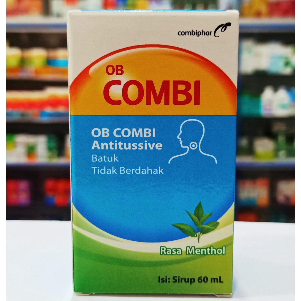 OB Combi Antitussive Rasa Menthol 60ml - Batuk tidak berdahak