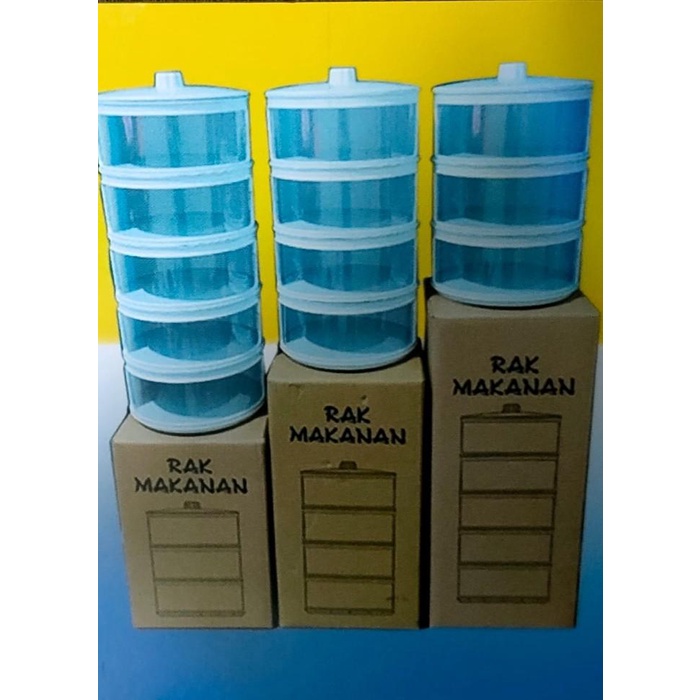 Rak makanan tudung saji tempat makanan rak susun 5 rak penyimpanan