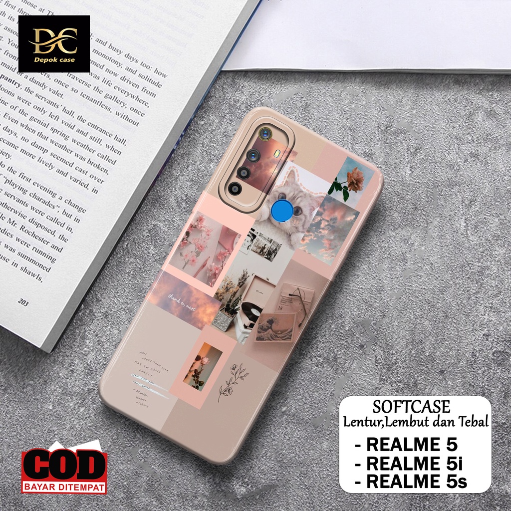 Case Hp Realme 5i / Realme 5s / Realme 5 Terbaru - Fashion Case AESTHETIC - Casing Hp Realme 5i / Re