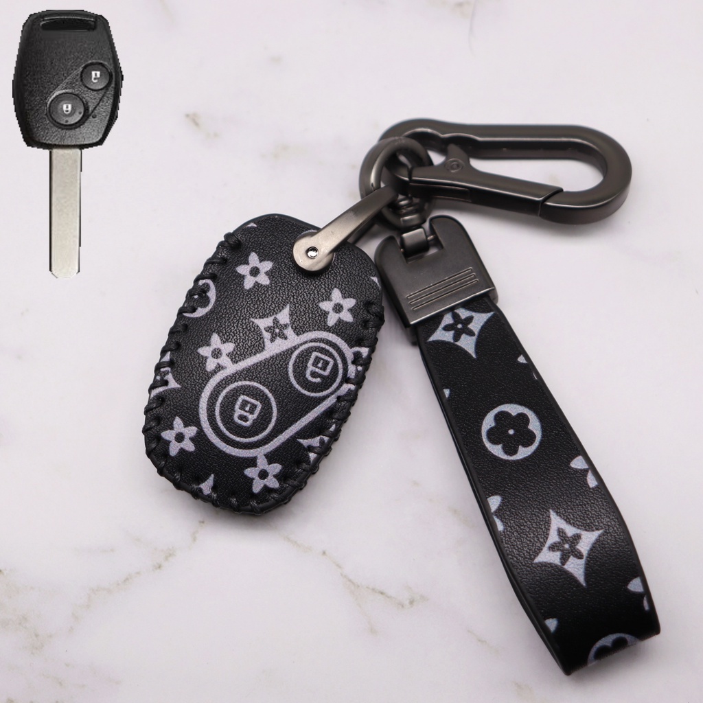 Untuk Honda Jazz/HRV/CRV/BRV 2014-2021 Keyless Remote Car Key Leather Case Cover