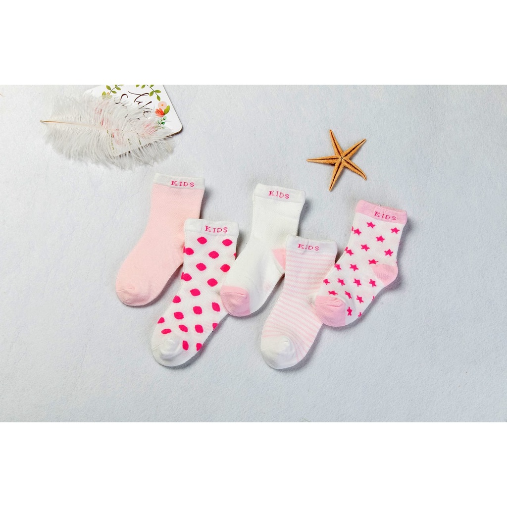 LID147 - 5in1 Kaos Kaki Bayi Baby Socks isi 5 pasang kaos kaki anak balita- Your Affordable Quality!