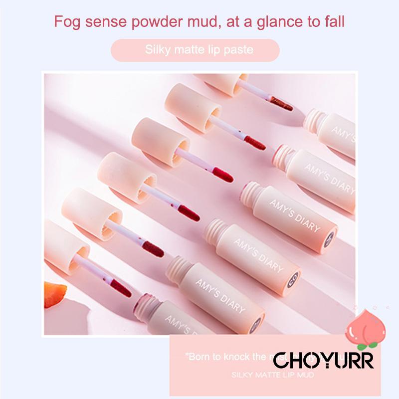 【COD】Lipstik Cream Velvet-Mist Matte Lip Clay Lumpur Bibir Tahan Lama Silky Matte Velvet Lip Glaze Korean Original Import-CH