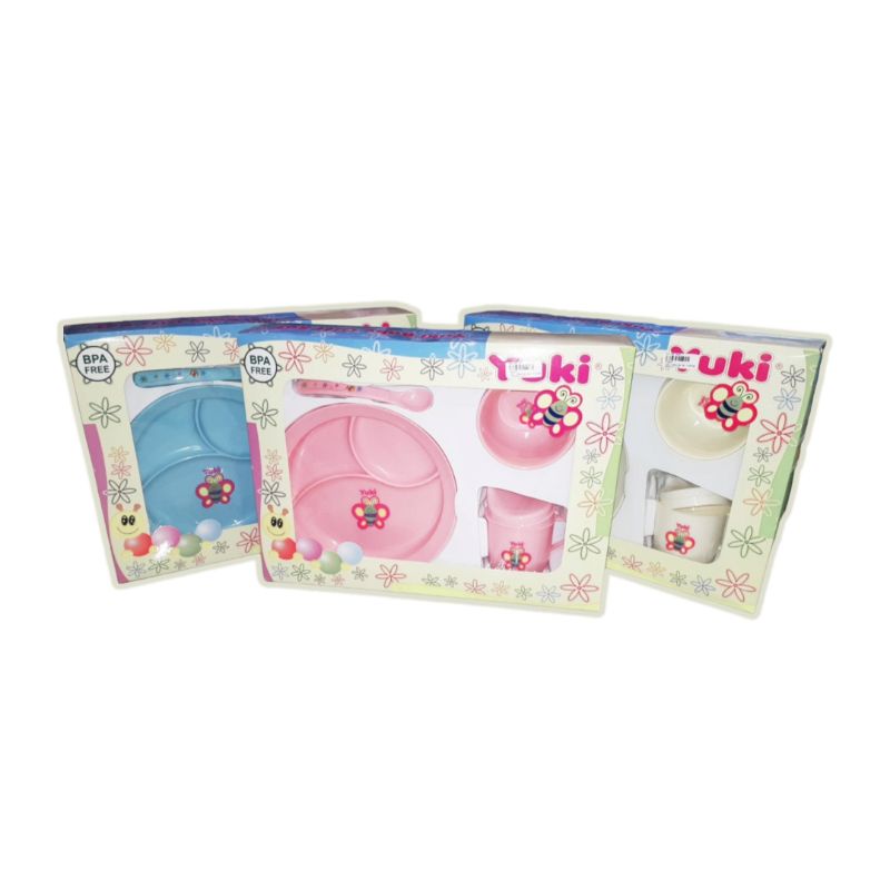 YUKI FEEDING SET PIRING MANGKOK 4IN1