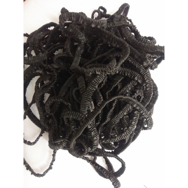 kerutan koloran let elastis sandal ukuran 1,3 cm meteran