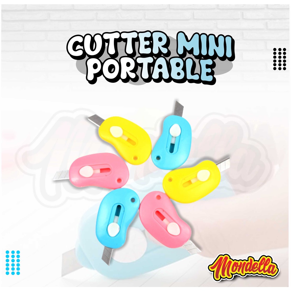 

Cutter Mini Portable Bentuk Oval Pemotong Kertas Mini Cutter Polos Travel Kit Paper Cutter Lucu Pisau Cutter Mini MONDELLA